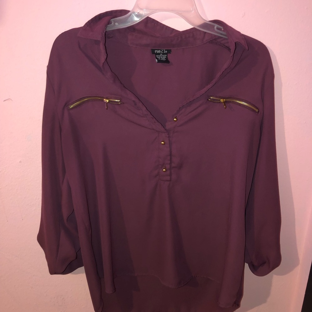 purple rue21 blouse